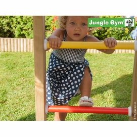 Speelset Jungle Gym Jungle Playhouse + Platform XL + Bridge Geel
