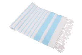 Hamamtuch Aqua Streifen Hellblau