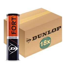 Tennisbal Dunlop Fort Clay Court 4-Tin (Doos 18x4) 2020