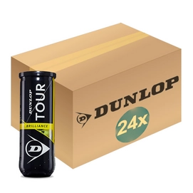 Balles de Tennis Dunlop Tour Brilliance 3-Tin (Boîte de 24x3)