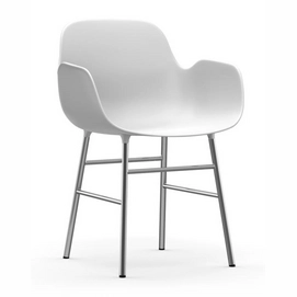 Stoel Normann Copenhagen Form Armchair Chrome White