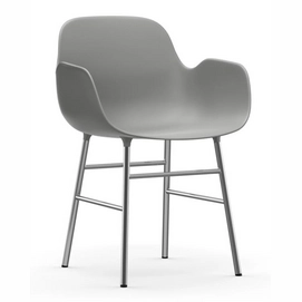 Stoel Normann Copenhagen Form Armchair Chrome Grey