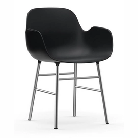 Stoel Normann Copenhagen Form Armchair Chrome Black