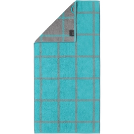 Handtuch Cawö Two-Tone Grafik Turquoise (3er Set)