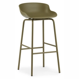Barhocker Normann Copenhagen Hyg Steel 75 cm Olive