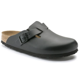 Klomp Birkenstock Boston Leather Regular Black Soft Footbed