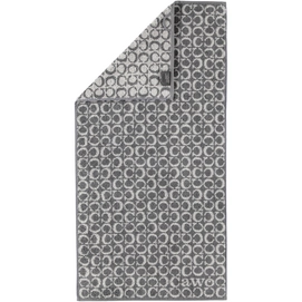 Serviette de Toilette Cawö Two-Tone C-Allover Gris Clair (set de 3)