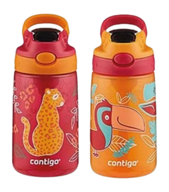 Drinkbeker Contigo Cleanable Kids Cheetah Parrot 420 ml (Set van 2)
