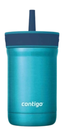 Mug Isotherme Contigo Leighton Kids avec Paille Bleu 420 ml