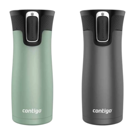 Thermosbeker Contigo West Loop 2.0 Groen 470 ml (Set van 2)