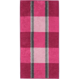 Handdoek Cawö Brilliant Karo Pink (set van 3)