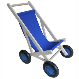Poppenwagen Van Dijk Poppenbuggy Blauw