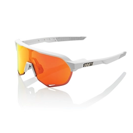 Zonnebril 100% S2 Off White HiPER Red Mirror