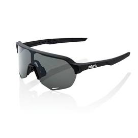 Zonnebril 100% S2 Soft Tact Black Smoke