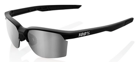 Zonnebril 100% Sportcoupe Matte Black HiPER Silver Mirror