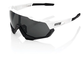 Zonnebril 100% Speedtrap Matte White Smoke