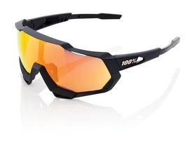 Zonnebril 100% Speedtrap Soft Tact Black HiPER Red Multilayer Mirror