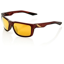 Zonnebril 100% Daze Soft Tact Rootbeer Flash Gold