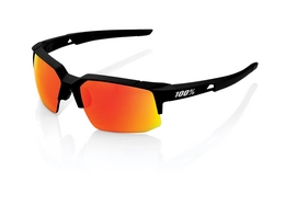 Zonnebril 100% Speedcoupe Soft Tact Black HIPER Red Multilayer Mirror