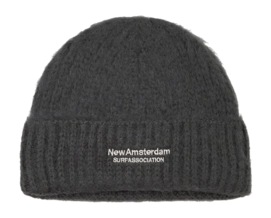 Beanie New Amsterdam Surf Association Fuzzy Logo Black