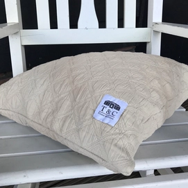 Sierkussenhoes Town&Country Iris Beige (50 x 50 cm)