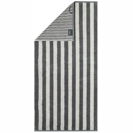 Handdoek Cawö Reverse Stripes Anthracite (Set van 3)