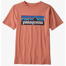 T-Shirt Patagonia Garçons P6 Logo Organic Mellow Melon-XL