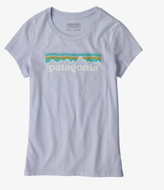 T-shirt Patagonia Fille Pastel P6 Logo Organic Beluga