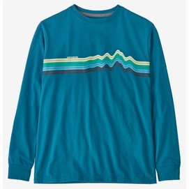 T-Shirt Manche Longue Patagonia Kids Regenerative Organic Certified Cotton Graphic Ridge Rise Strip