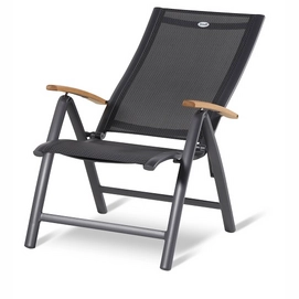 Tuinstoel Hartman Belcampo Recliner Teak FSC 100% Grijs