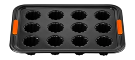Baking Tin Le Creuset 12 Canneles Black 39 x 27 cm '24