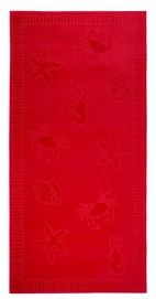 Strandtuch Seafood Rot