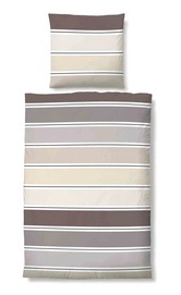 Bettwäsche Biberna Stripe Topas Mako-Satin