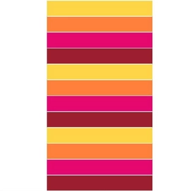 Strandlaken JMA Beach Stripe Pink/Yellow