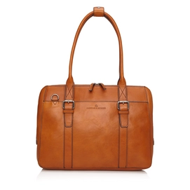 Laptoptas Castelijn & Beerens Bravo Dames Cognac 15,6"