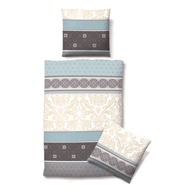 Bettwäsche Biberna Esmee Blau Mako-Satin