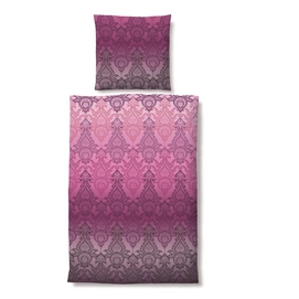 Bettwäsche Biberna Krishna Orchidee Mako-Satin