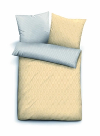 Bettwäsche Biberna Mako-Satin Gelb