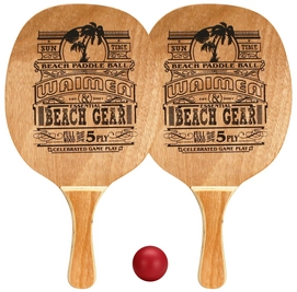 Beachball Set Waimea Fluor Rot