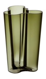 Vaso di vetro Iittala Alvar Aalto h 25,1 cm, Verde muschio