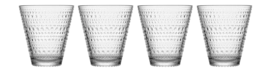 Wasserglas Iittala Kastehelmi Trinkglas Klar 300 ml (4er-Set)