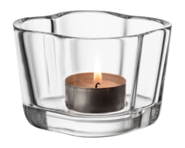 Tea Light Holder Iittala Alvar Aalto Clear 6 cm