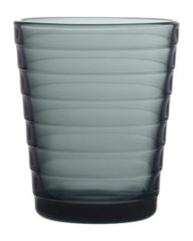 Water Glass Iittala Aino Aalto Dark Grey 220 ml (Set of 2)
