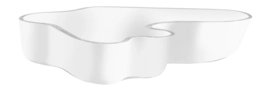 Ciotola decorativa Iittala Alvar Aalto 26 x h 5 cm, Vetro opalino bianco