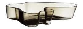 Ciotola decorativa Iittala Alvar Aalto 26 x h 5 cm, Vetro, Grigio fume
