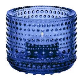 Porte Bougie Chauffe Plat Iittala Kastehelmi Bleu Outremer 6,4 cm