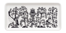 Piatto da portata Iittala Taika 24 x 12 cm, Vassoio, Porcellana, Nero / Bianco