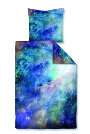Bettwäsche Biberna Digitaldruck Mako-Satin Marine
