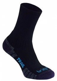 Sokken Bridgedale WoolFusion Trail Women Black Purple