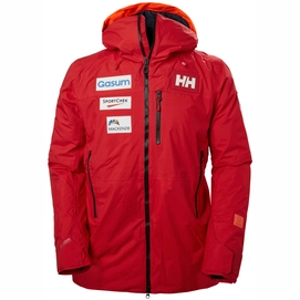 Veste de Ski Helly Hansen Men Straightline Lifaloft Jacket Can Alert Red